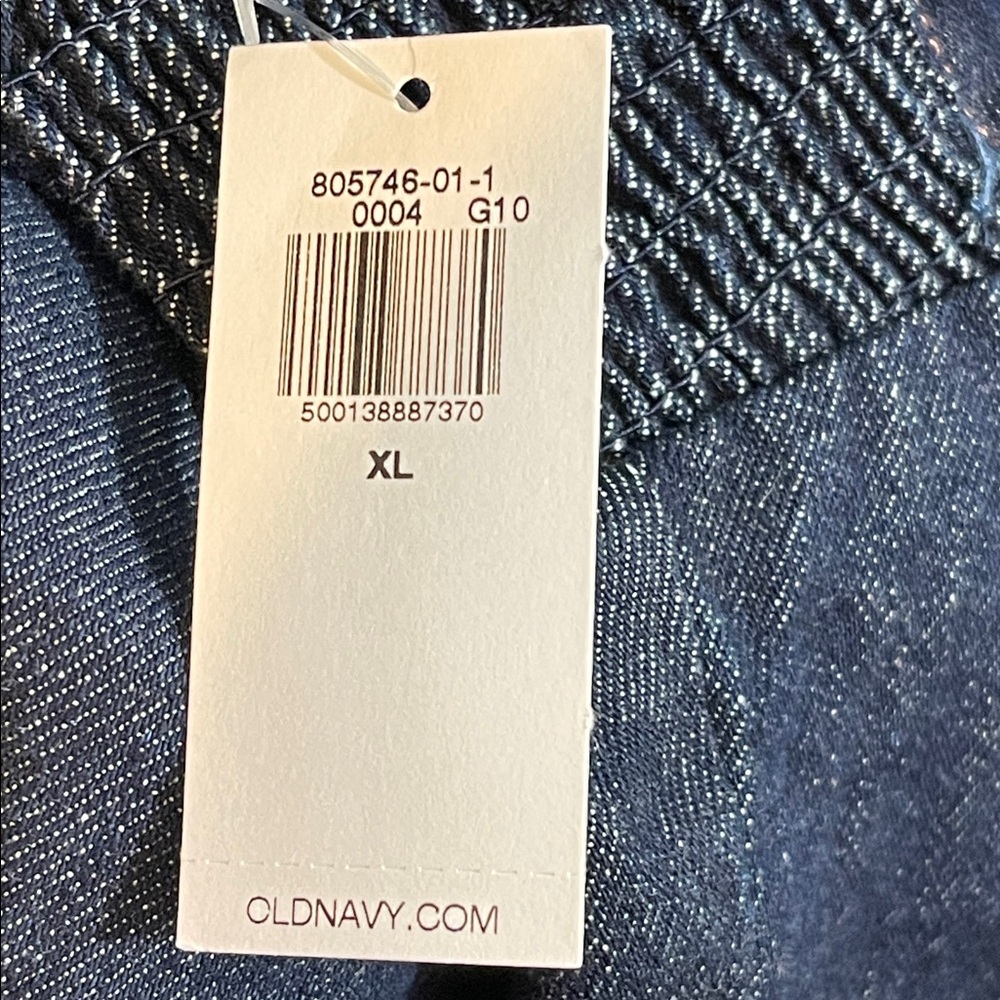 OLD NAVY Square-Neck Denim Cropped Top Size XL NEW - Picture 11 of 15